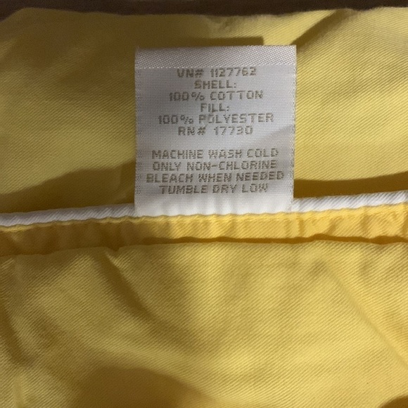 Quilted blanket Contemporary Home by Target  yellow cotton 56” by 80” - Picture 3 of 6